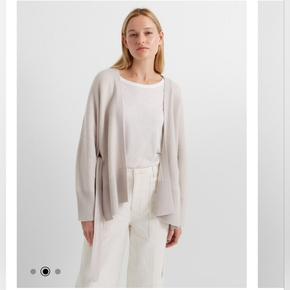 Club‎ Monaco Cashmere blend women Grey sweater cardigan Size XS oversized. - Picture 8 of 12